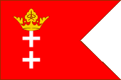 Flagge flag Danzig Dienstflagge