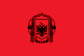 Flagge Fahne flag Nationalflagge national flag Kingdom Königreich Albanien Albania