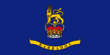 Flagge Fahne flag royal Generalgouverneur Governor General Barbados