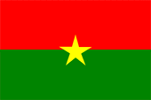 Flagge Fahne flag National flag Burkina Faso Obervolta Upper Volta