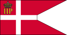 Flagge Fahne flag Dänemark Denmark Danmark Official flag Hafenpolizei official flag Harbour's Police