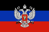 Flagge Fahne flag Republik People's Republic Donezk Donetsk Fahne