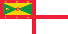 Flagge Fahne naval flag Marineflagge Grenada