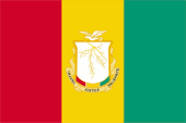 Flagge Fahne national flag Guinea Präsident president