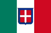 National- und Merchant flag Flagge Fahne flag Italien Italy