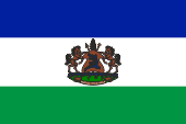 Flagge Fahne flag König King Lesotho Basutoland Sesotho