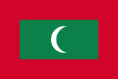 Flagge Fahne National flag Merchant flag flag merchant flag Malediven Maldives