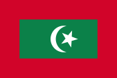Flagge Fahne flag Präsident President Malediven Maldives