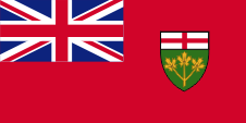 Flagge Fahne flag Kanada Provinz Canada Province Ontario