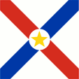 Flagge Fahne flag Gösch naval jack Paraguay