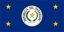 Flagge Fahne flag Präsident president Paraguay
