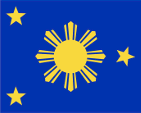 Flagge Fahne flag Gösch naval jack Philippinen Philippines Pilipinas