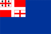 Naval flag Sardinien-Piemont naval flag Sardinia-Piedmont Sardegna Piemonte