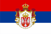Flagge Fahne state national state flag National Staatsflagge Königreich Serbien Kingdom Serbia