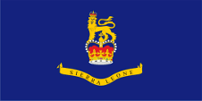 Flagge Fahne flag Royal Generalgouverneur Governor General Sierra Leone