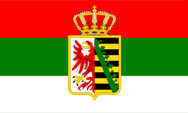Flagge Fahne flag Herzogtum Duchy Freistaat Anhalt Askanier Ascanians