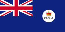 Nationalflagge des Papua-Territoriums