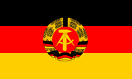 Flagge flag Deutsche Demokratische Republik DDR GDR German Democratic Republic Ostdeutschland East Germany Staatsflagge Handelsflagge Gösch state merchant jack