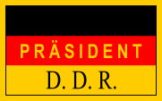 Flagge flag Deutsche Demokratische Republik DDR GDR German Democratic Republic Ostdeutschland East Germany Standarte Standard Flagge flag Präsident President