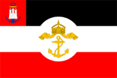 Flagge Fahne flag Hamburg Seedienstflagge official flag offshore