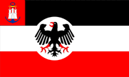 Flagge Fahne flag Hamburg Seedienstflagge official flag