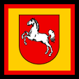 Bundesland Niedersachsen Länderwappen Zinnlegierung Wappen NIEDERSACHSEN 