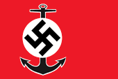 Flagge Fahne flag Deutsches Reich German Empire Drittes Third Reich Wassersportfahrzeuge flag for water sports vessels