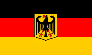 Flagge Fahne flag Deutschland mit Adler mit Wappen Germany BRD