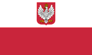 Flaga handlowa i flaga ambasad i konsulatów placówek dyplomatycznych Polski Polska