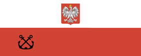 Flaga wojskowych statków żeglugi śródlądowej Polski Polska