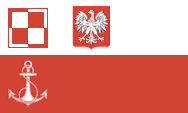 Flaga lotnisk i lądowisk Marynarki Wojennej Polski Polska Rzeczpospolita Ludowa