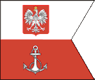 Flaga szefa kierownictwa Marynarki Wojennej Polski Polska