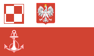 Flaga wojskowych portów lotniczych i wojskowa flaga balonowa Polski Polska