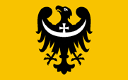flag Flagge Fahne Flaga Wojewodschaft Woiwodschaft Voivodeship Województwo Niederschlesien Dolnoslaskie