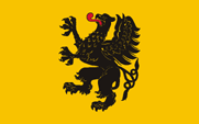 Flagge, Fahne, Wojewodschaft, Pommern, Pomorskie