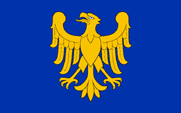 flag Flagge Fahne Flaga Wojewodschaft Woiwodschaft Voivodeship Województwo Schlesien Slaskie