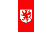 flag Flagge Fahne Flaga Wojewodschaft Woiwodschaft Voivodeship Województwo Westpommern Zachodniopomorskie
