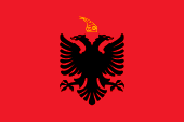 Flagge Fahne flag Nationalflagge national flag Staatsflagge state flag Albanien Albania