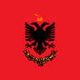 Flagge Fahne flag König king Albanien Albania