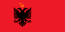 Flagge Fahne flag Nationalflagge national flag Staatsflagge state flag Albanien Albania