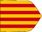 Flagge, Fahne, Katalonien, Aragon
