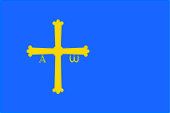 Flagge Fahne flag Asturien Asturias Asturia Asturie Asturies