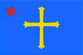 Flagge Fahne flag Asturien Asturias Asturia Asturie Asturies Unabhängigkeitsbewegung independence movement