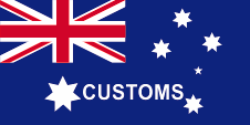 Flagge, Fahne, Australien, Zoll, customs