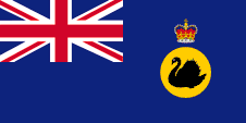 Flagge Fahne flag royal Gouverneur Governor Westaustralien Western Australia