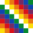 Flagge Fahne flag National flag Merchant flag Wiphala national merchant ensign Bolivien Bolivia