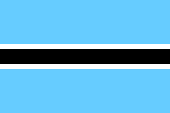 Flagge Fahne flag national ensign Nationalflagge Botsuana Botswana