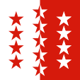 Flagge Fahne flag Kanton Wallis Valais Vallese Canton Schweiz Swiss Suisse Svizzera Svizera Helvetica Flaggen flags Fahnen