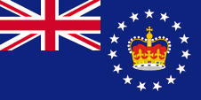 Flagge Fahne flag Repräsentant der britischen Krone Representative of British Crown Cookinseln Cook-Inseln Cook Islands