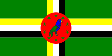 National flag Flagge Fahne flag Dominica Dominika